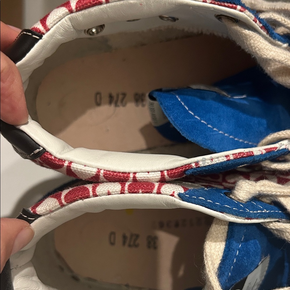 Golden Goose Blue and Red Heart Sneakers 38 - Picture 14 of 15